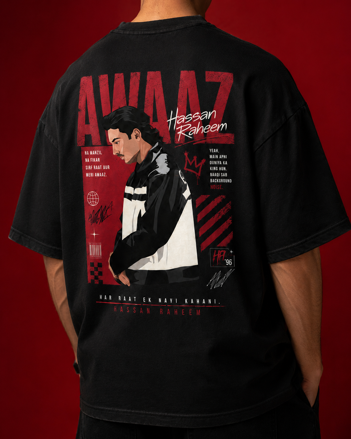 Unisex Oversized Graphic Tee - Hassan Raheem