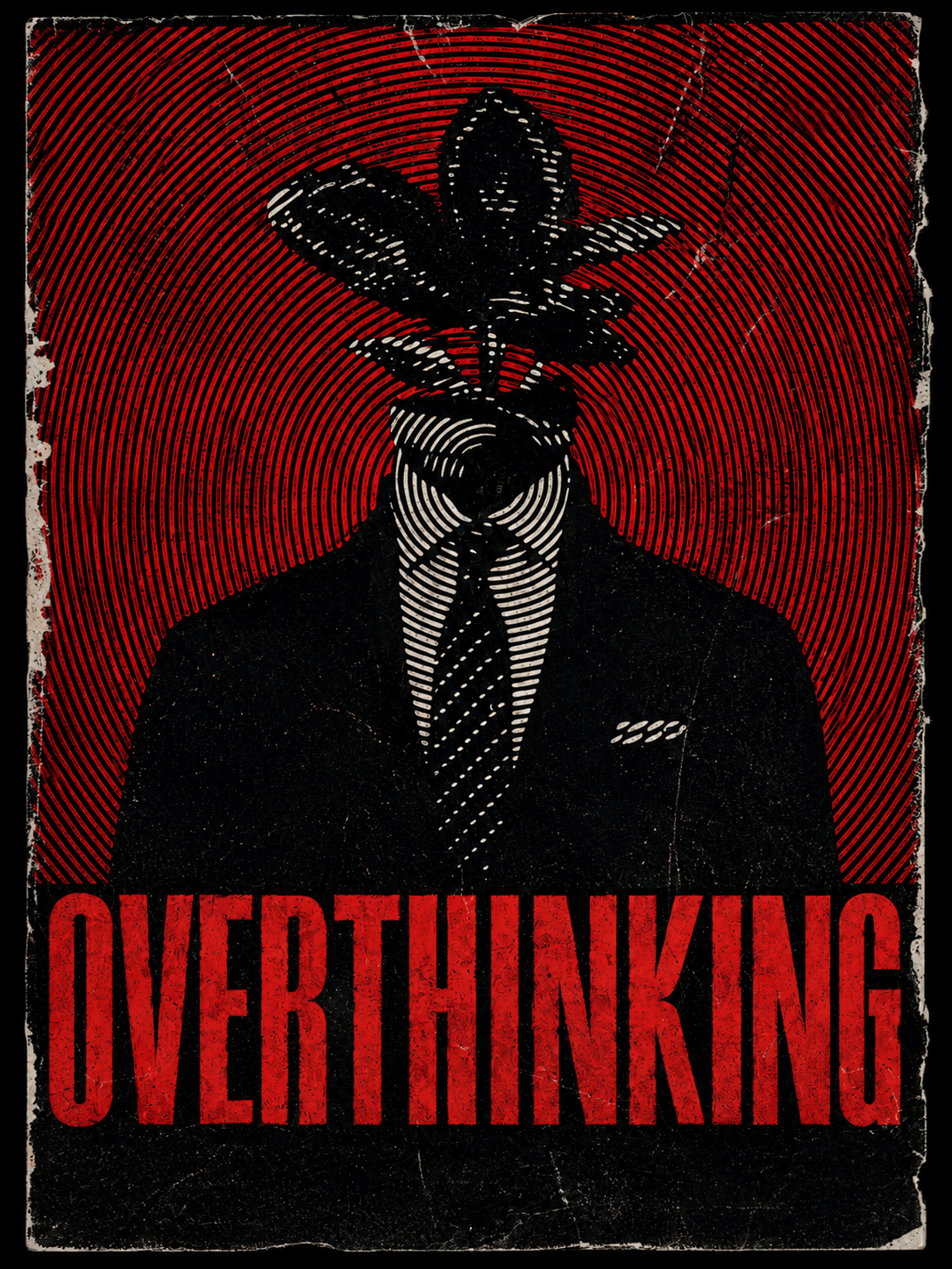 Unisex & Oversized Graphic Tee- OVERTHINKER