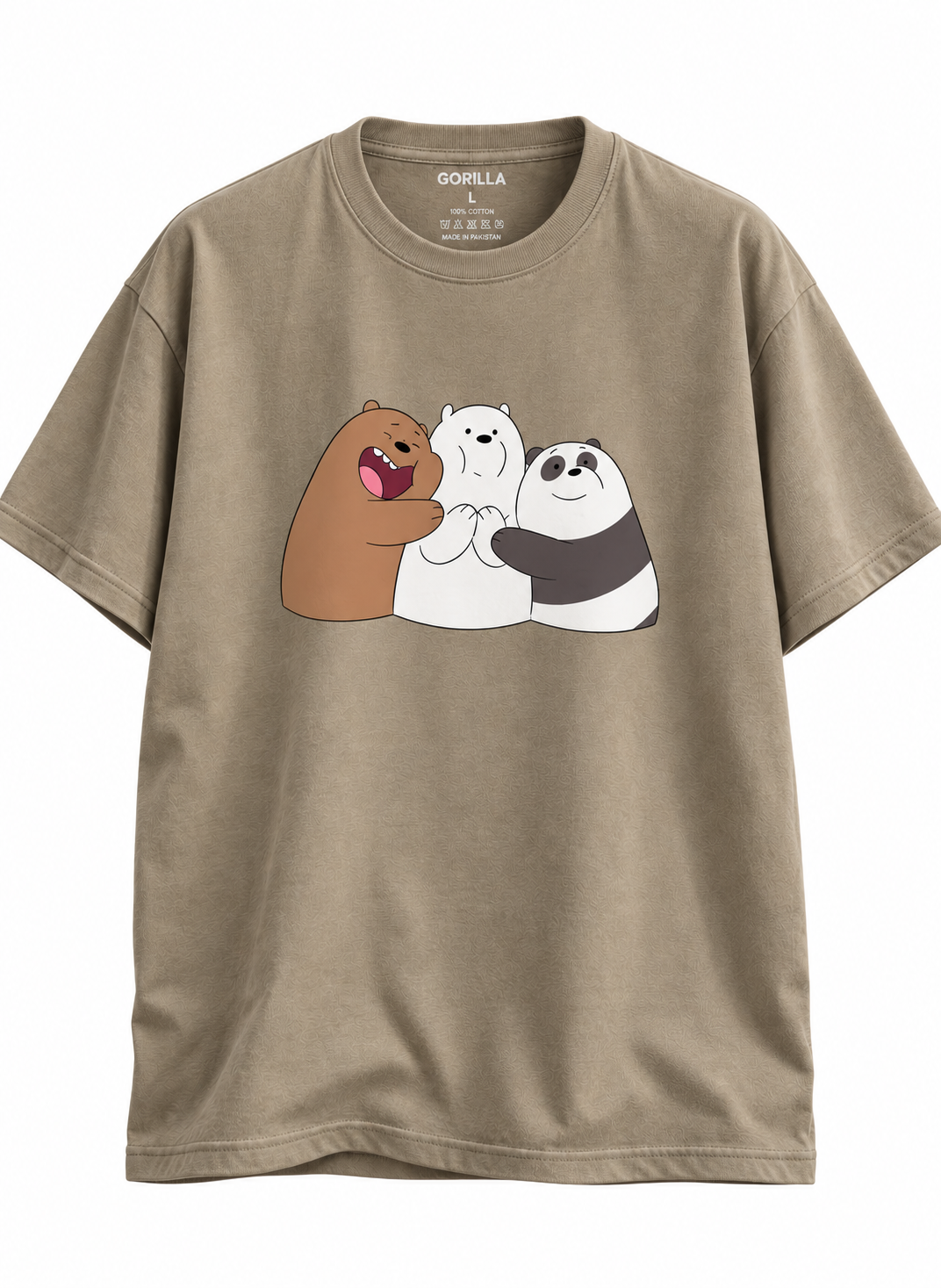 Unisex & Oversized Graphic Tee- We Bare Bears
