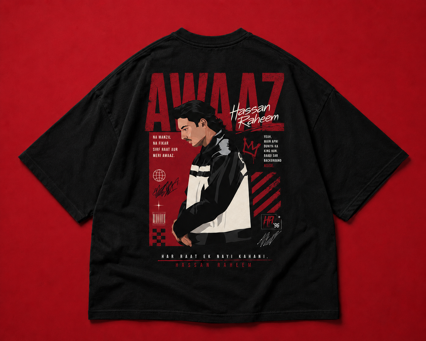Unisex Oversized Graphic Tee - Hassan Raheem
