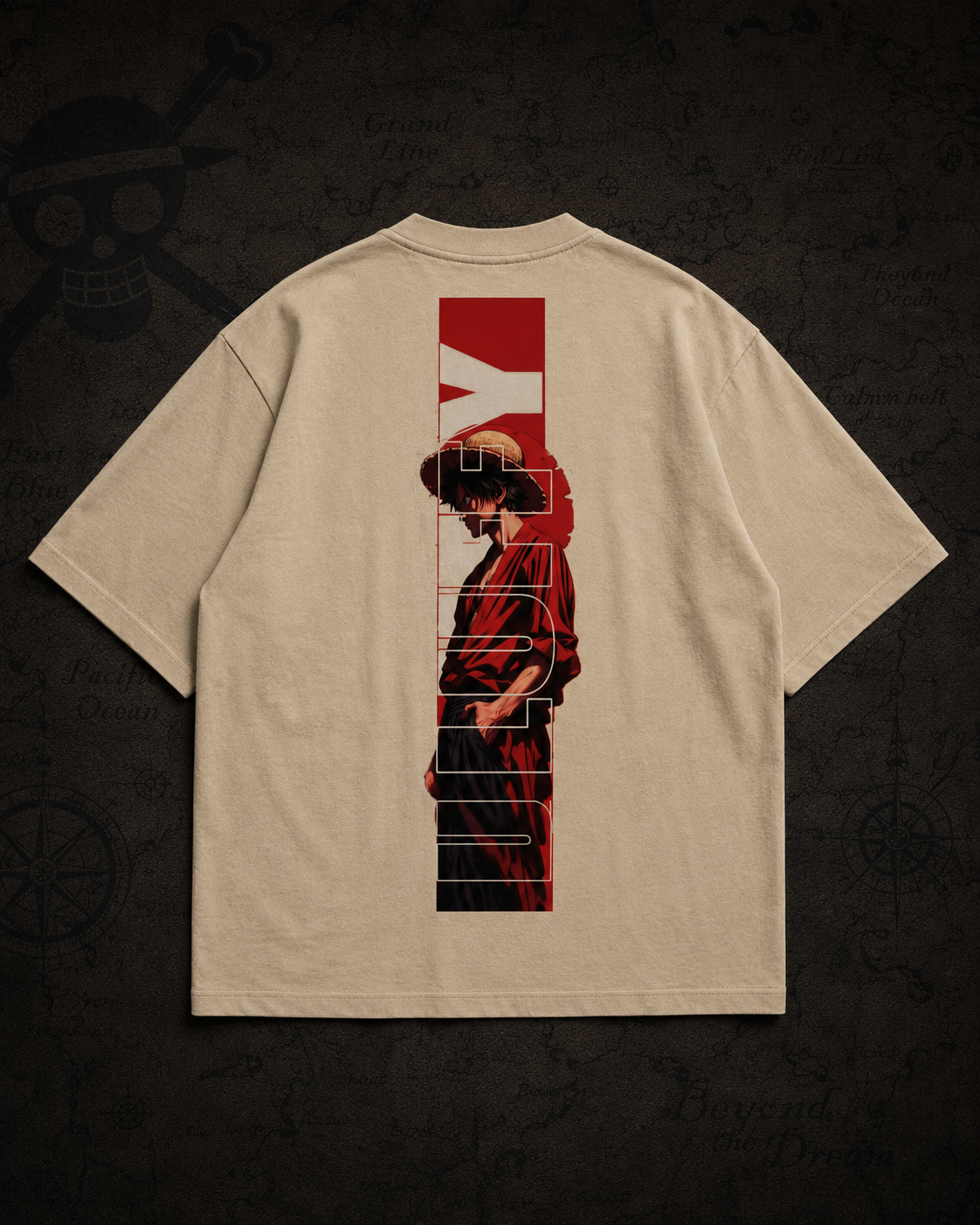 Unisex Oversized Graphic Tee - King Luffy