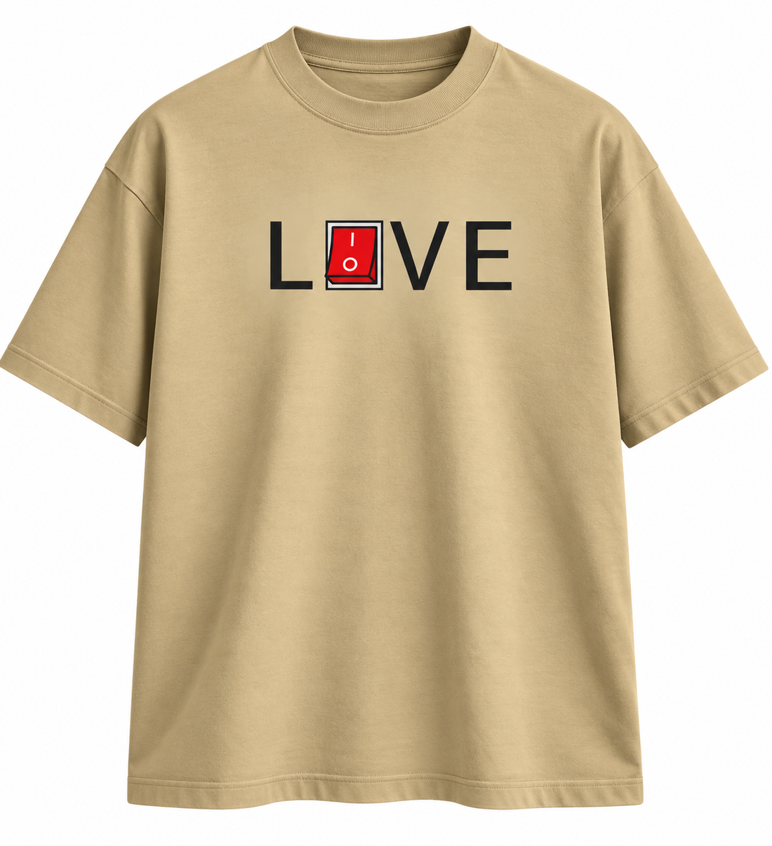 Unisex & Oversized Graphic Tee - HIPHOP & LIVE/LOVE