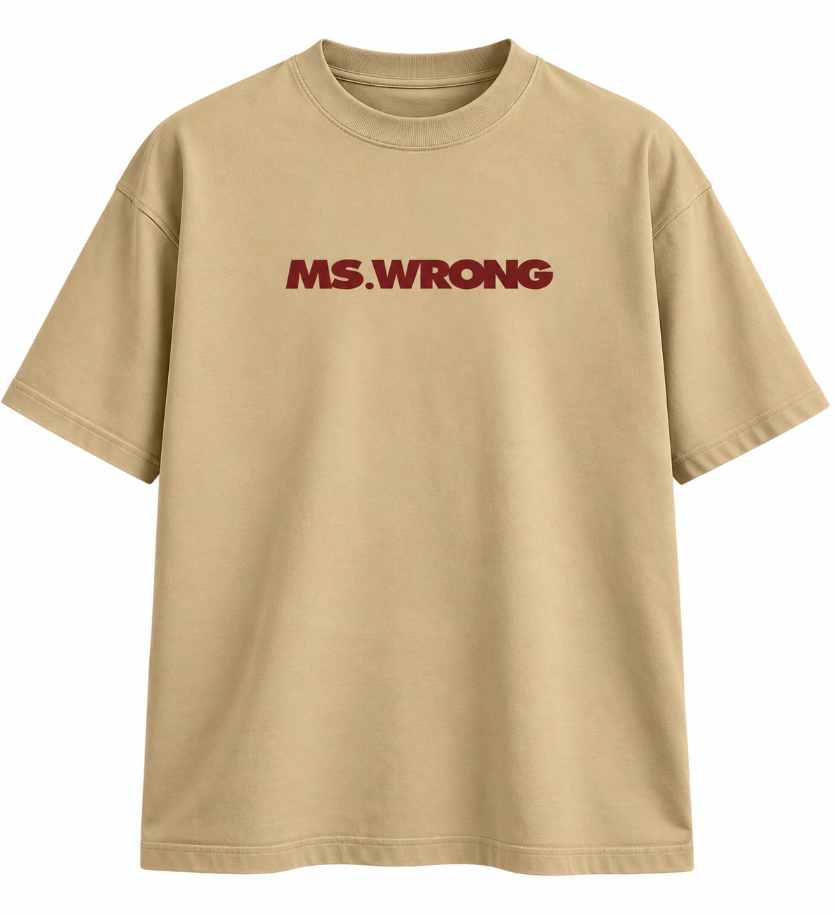 Unisex & Oversized Graphic Tee- Ms, Wrong