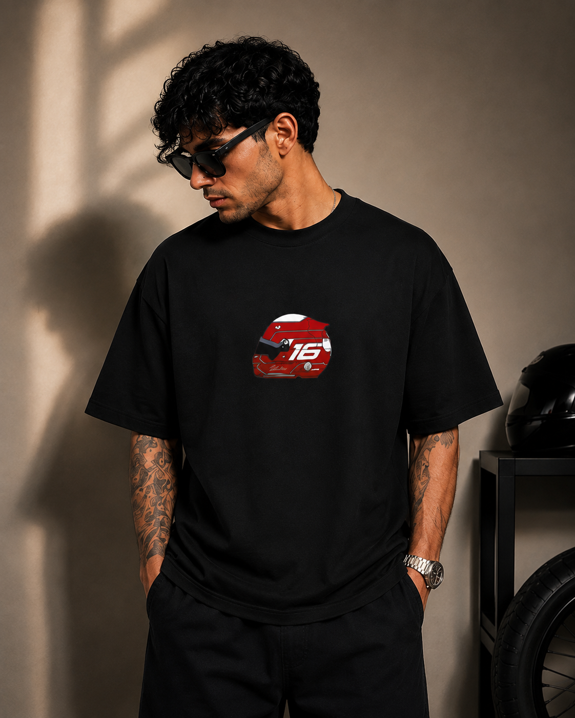 Unisex & Oversized Graphic Tee - F1