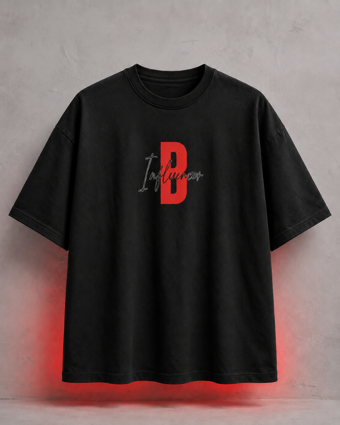 Unisex & Oversized Graphic Tee - Bad Influencer