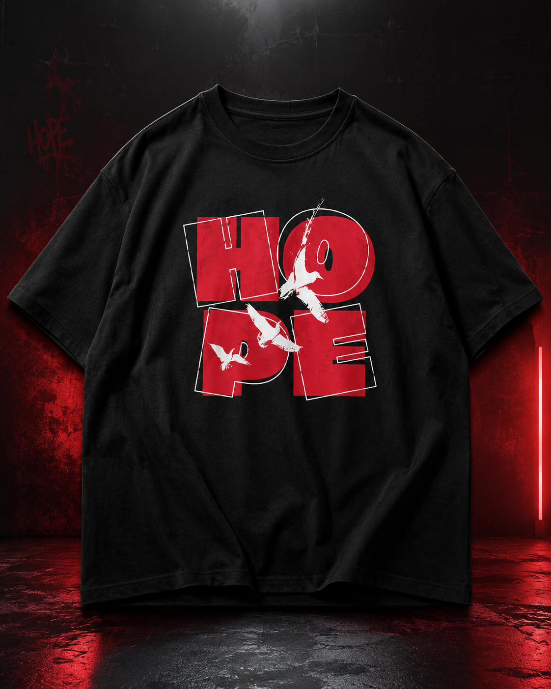 Unisex Oversized Graphic Tee - HOPE
