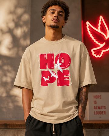 Unisex Oversized Graphic Tee - HOPE