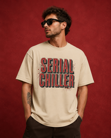 Unisex & Oversized Graphic Tee- Serial Chiller