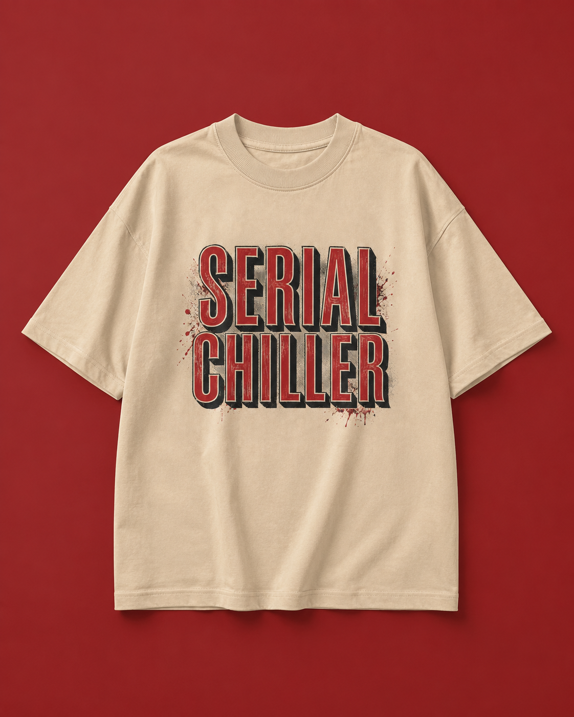 Unisex & Oversized Graphic Tee- Serial Chiller