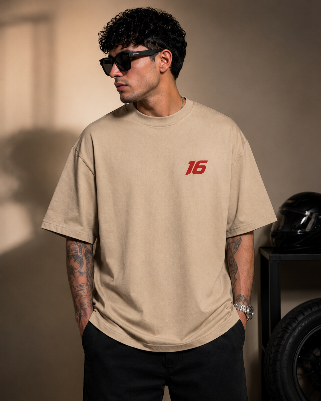 Unisex & Oversized Graphic Tee - F1