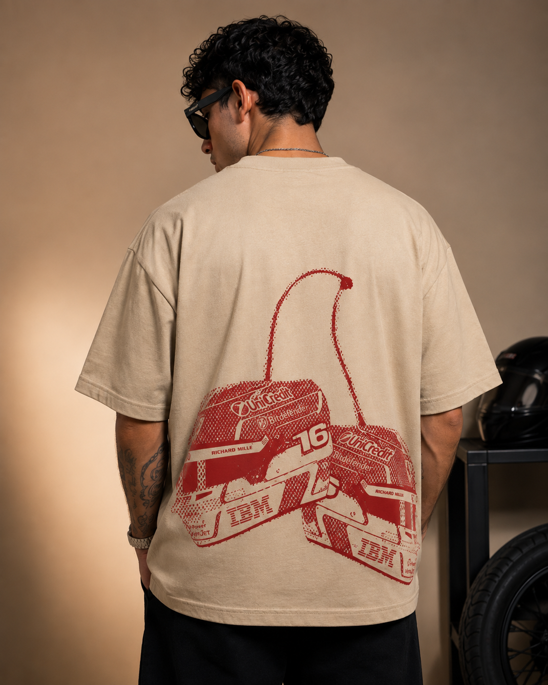 Unisex & Oversized Graphic Tee - F1